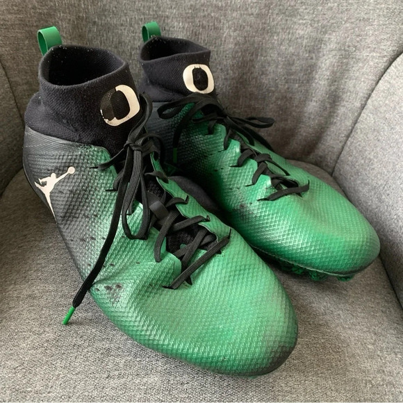 Nike Oregon Ducks Vapor Untouchable Pro3 Team Issued Football Cleats SZ 15 Promo - Picture 1 of 12